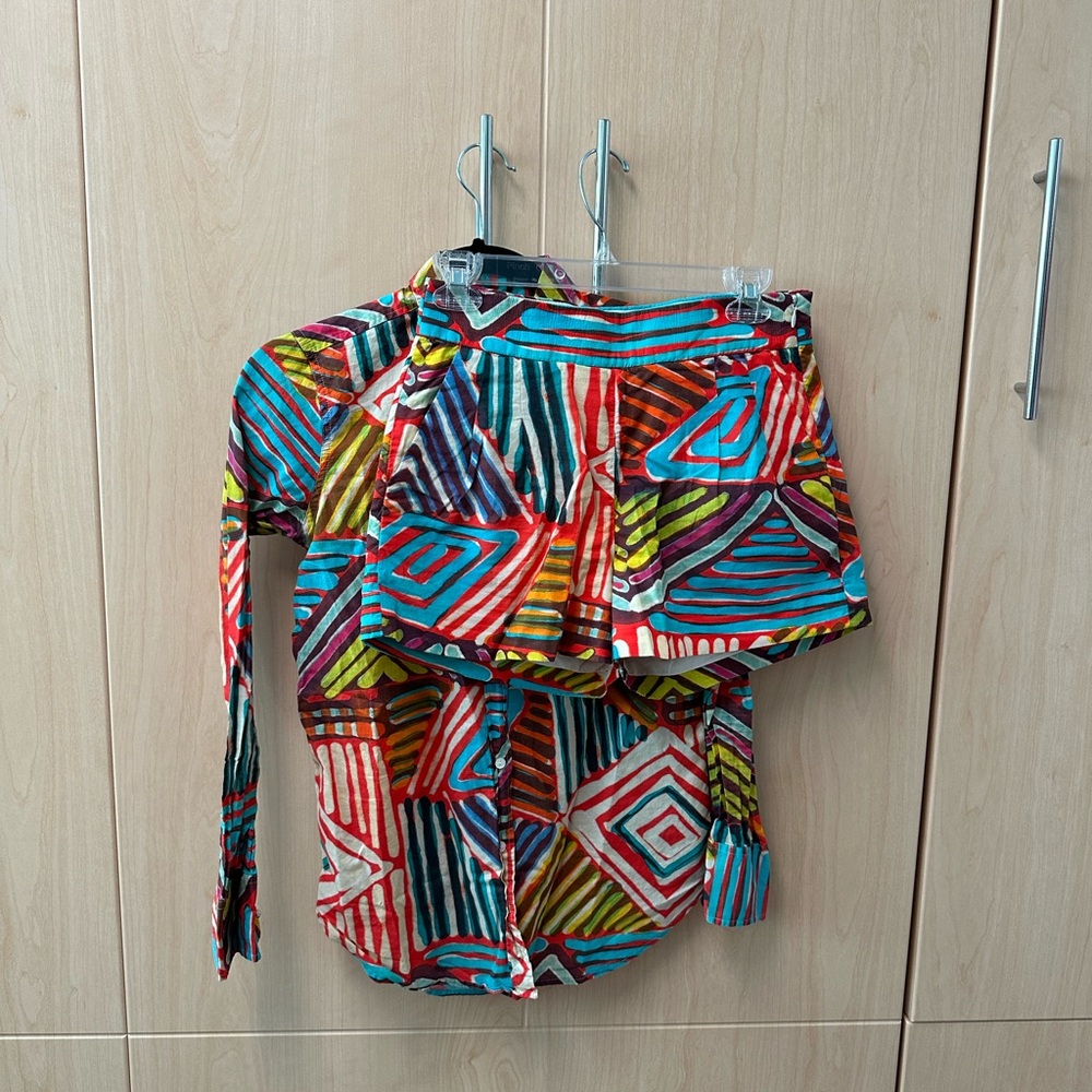 J. Crew Ratti Brushstroke set sz 0/2